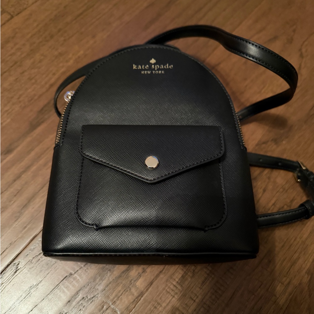 Kate Spade Sleek Black Backpack